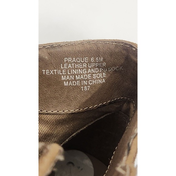 Women's Size 6.5 Steve Madden Praque Brown Suede Studded Fashion Ankle Booties - Picture 4 of 7